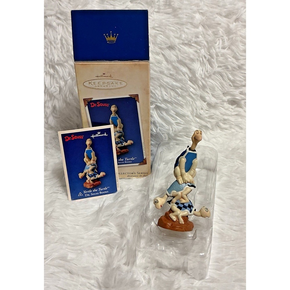 2004 Hallmark keepsake ornament‎ Dr Seuss Yertle the turtle with box